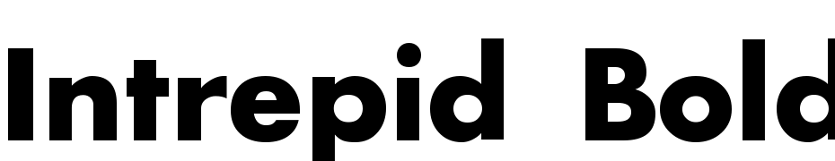 Intrepid Bold cкачати шрифт безкоштовно